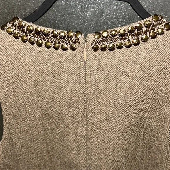 By Anthropologie beaded keyhole sleeveless minidress - Picture 15 of 15